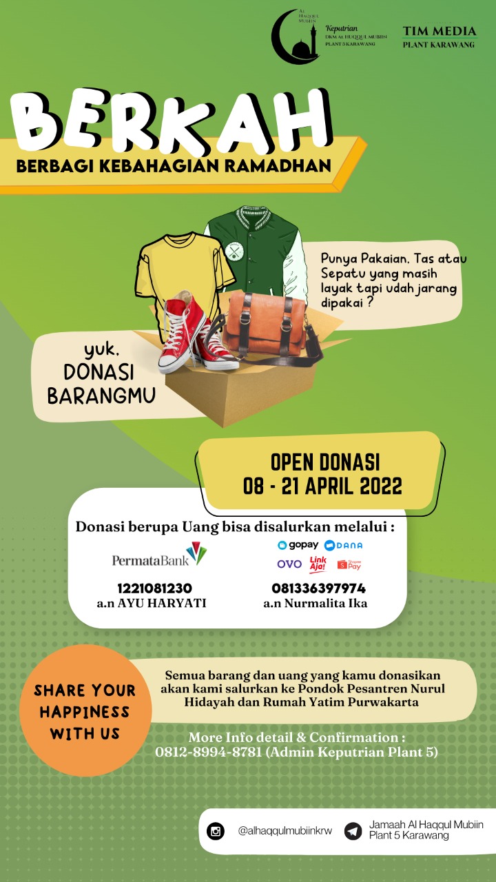 Semarak Ramadhan Keputrian AHM Plant 5 Karawang