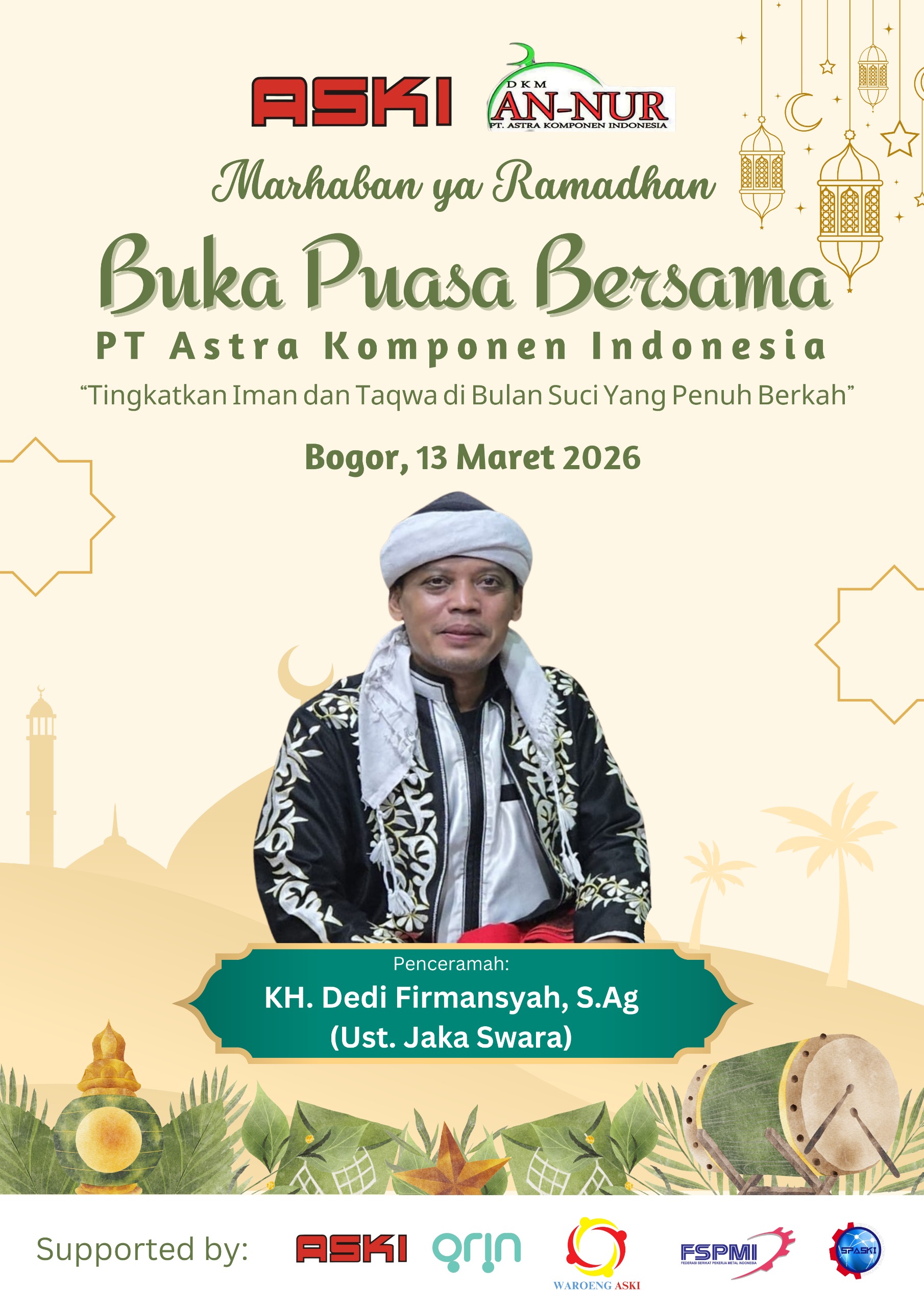 Flyer Kegiatan Buka Bersama Karyawan PT ASKI
