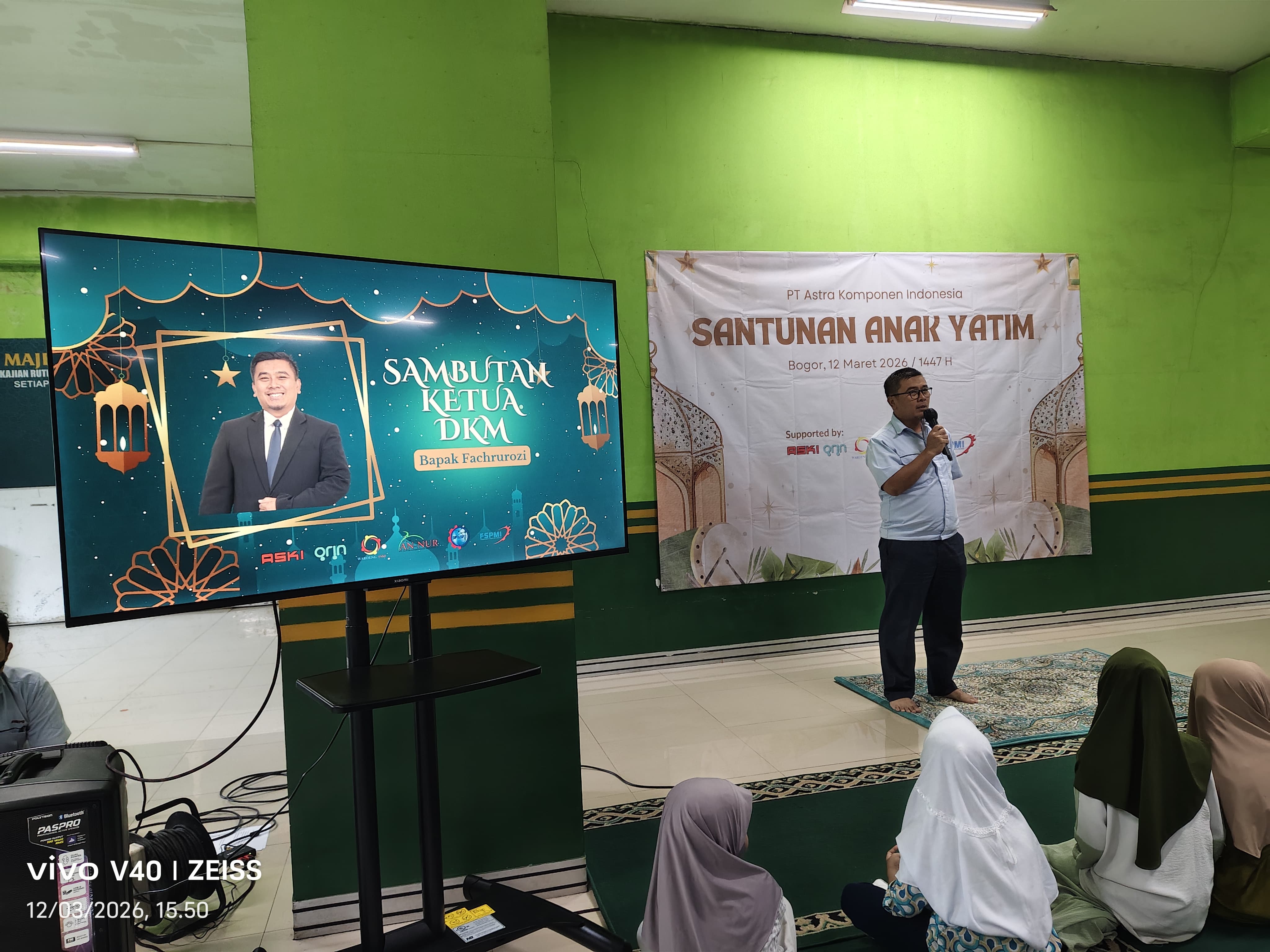 Sambutan dari Ketua DKM An Nur PT ASKI