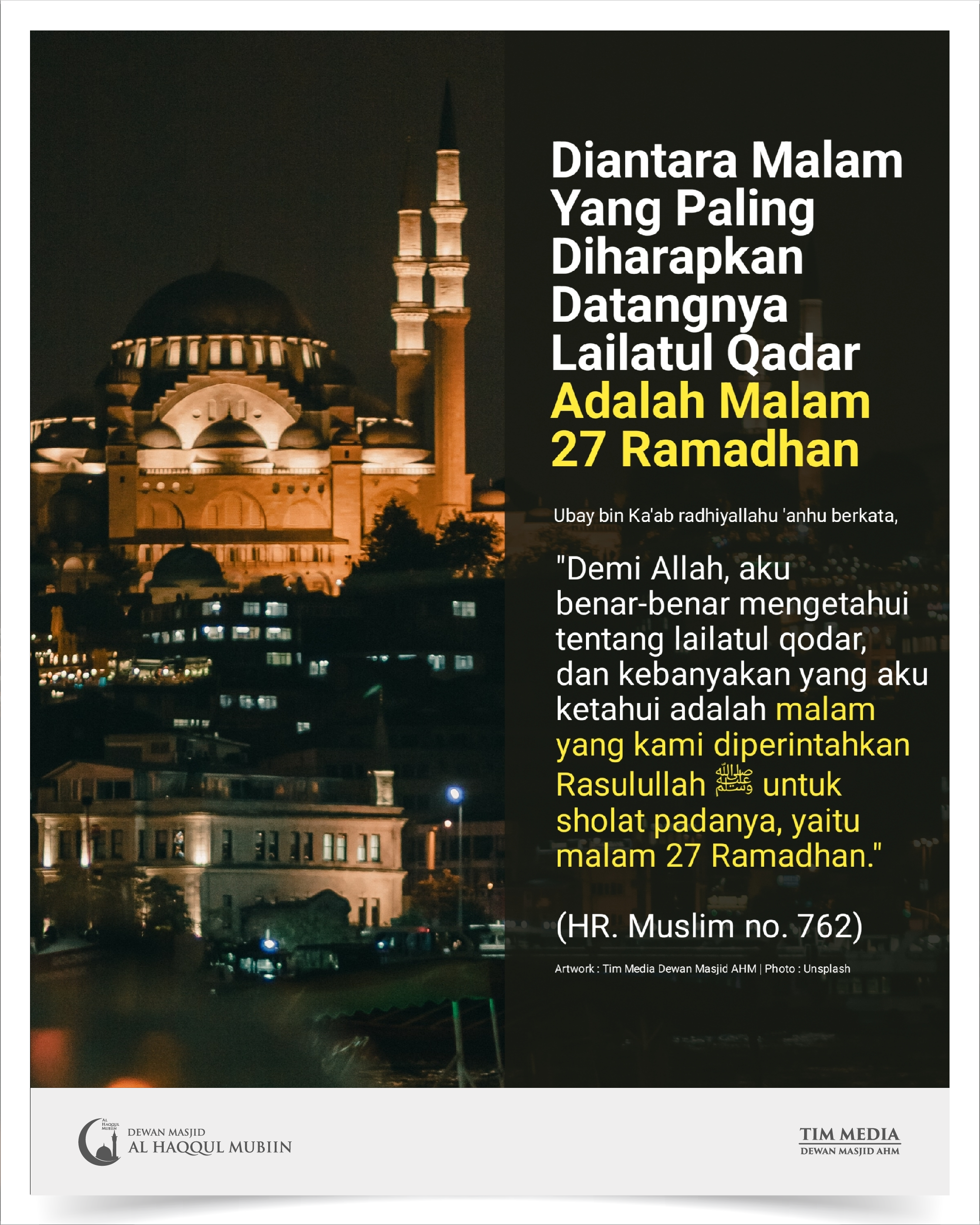 027 | Diantara Malam Yang Sangat Diharapkan Datangnya Lailatul Qadar