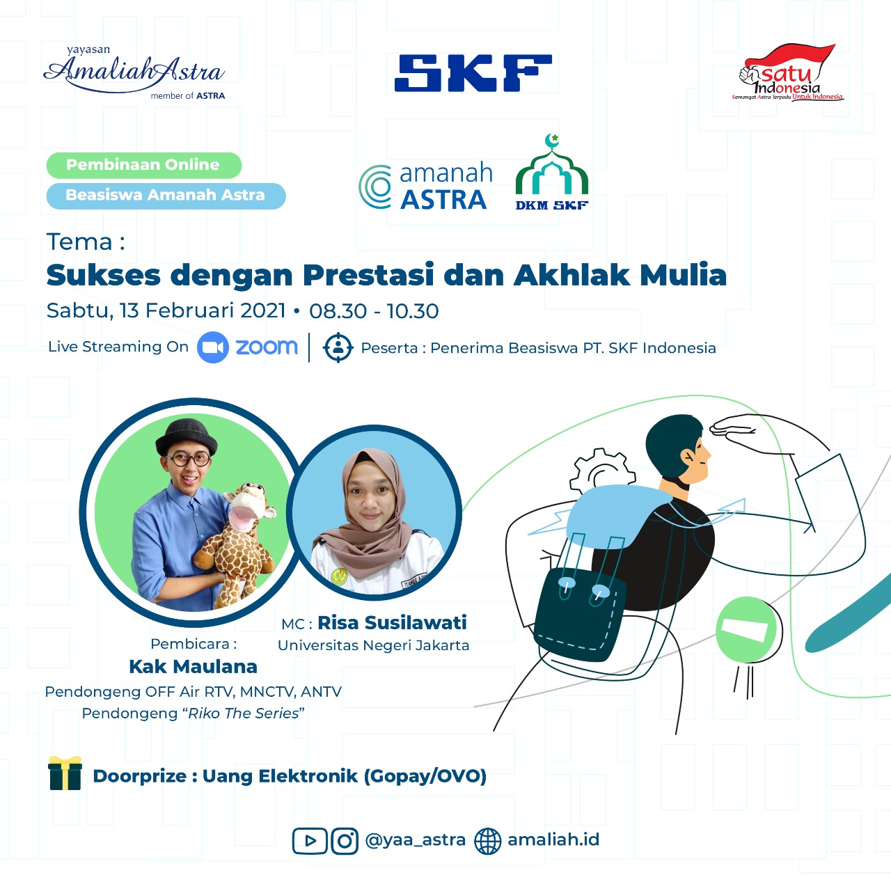 Pembinaan Beasiswa Amanah Astra  binaan PT SKF Indonesia