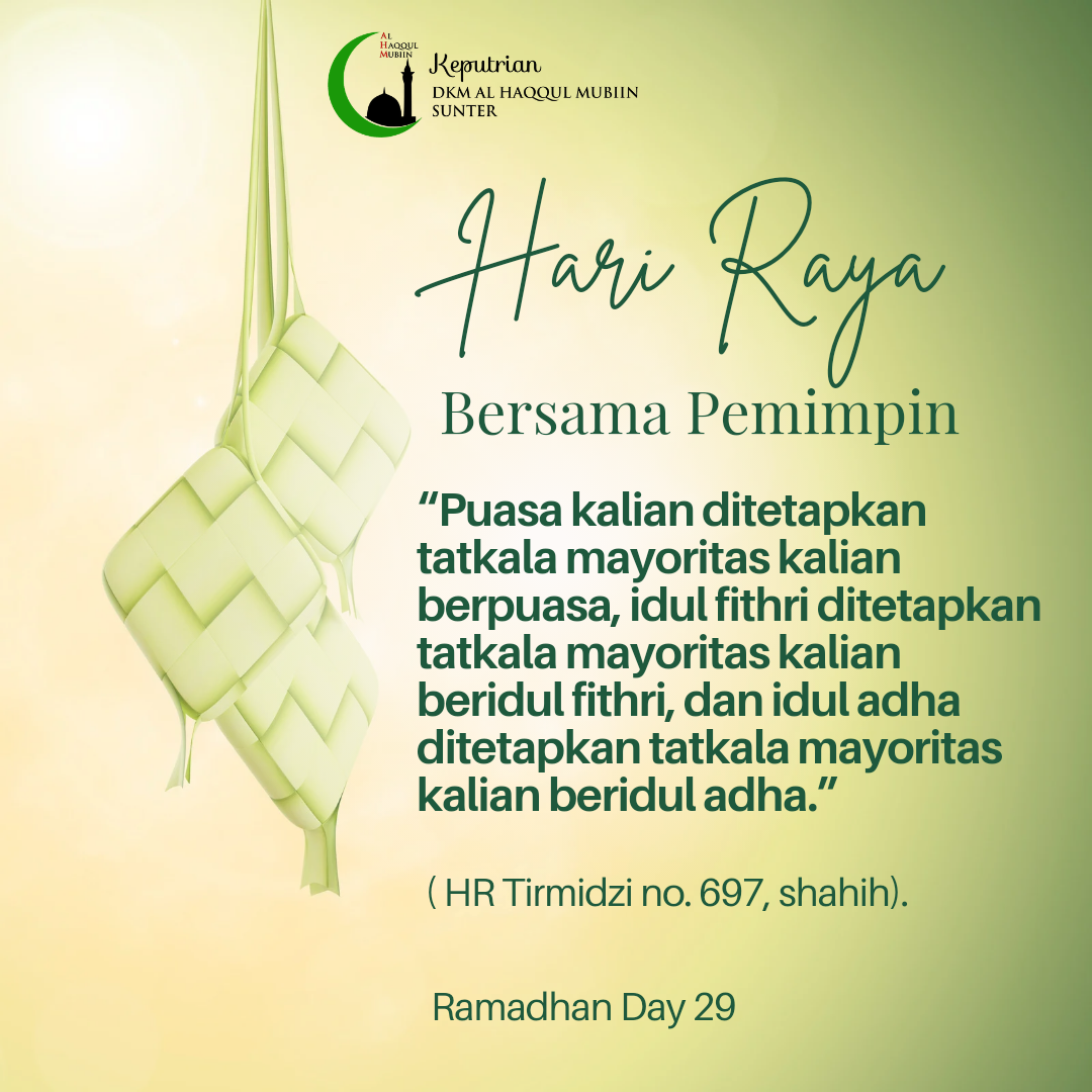 Hari Raya Bersama Pemimpin dan Mayoritas Manusia