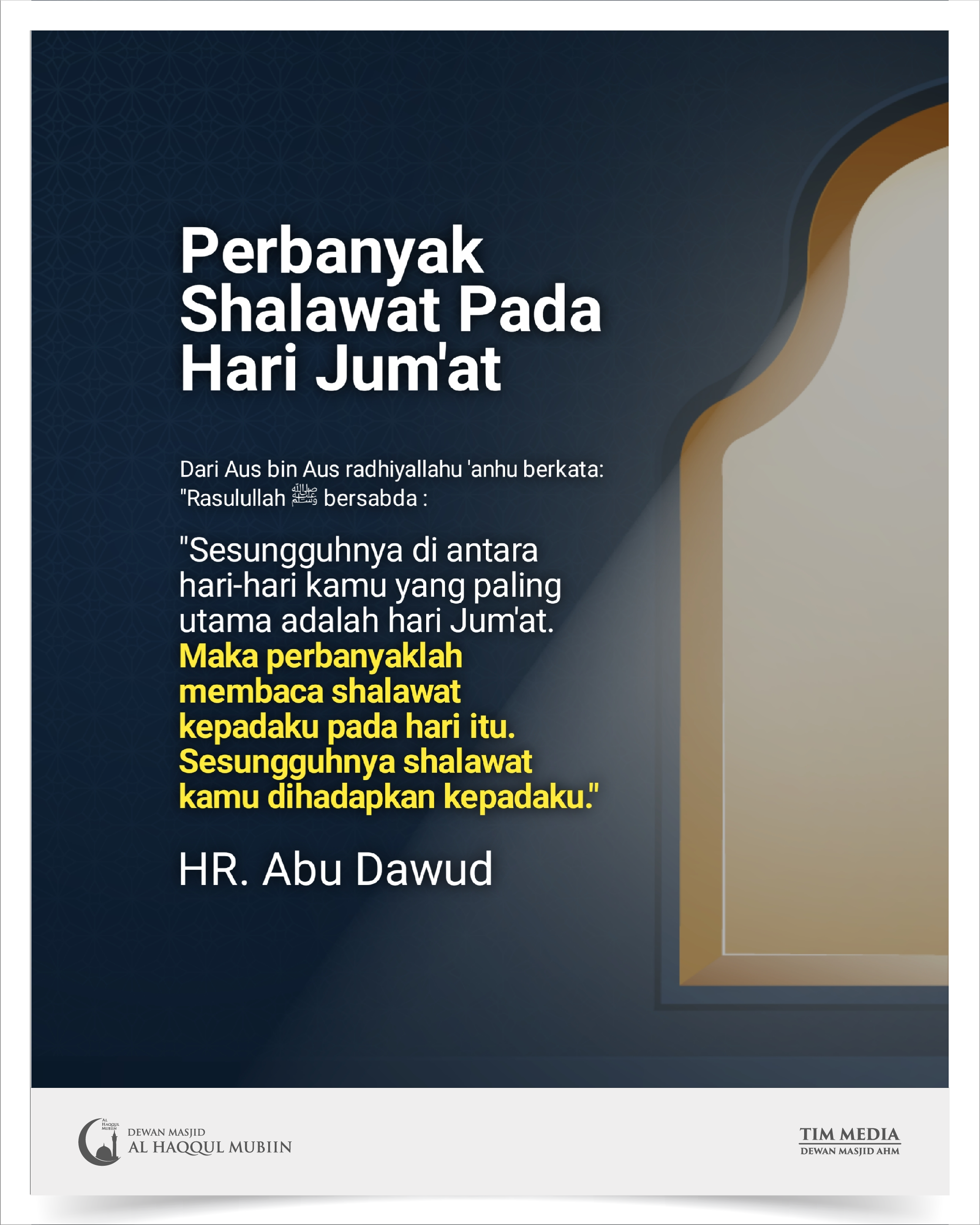 023 | Perbanyak Shalawat Pada Hari Jum'at