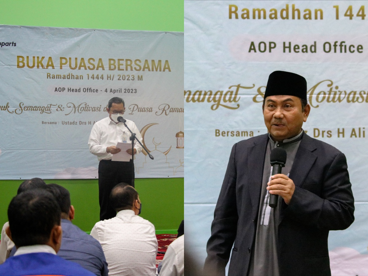 HC Director PT. Astra Otoparts Bpk. Agus Baskoro dan Ust. Drs. H. Ali Mahrus Affandi