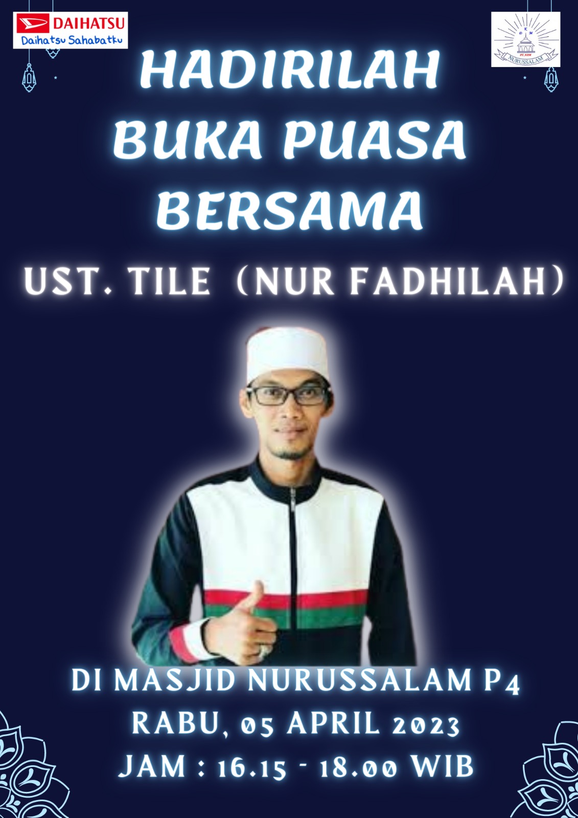 Buka puasa bersama ustadz Tile 