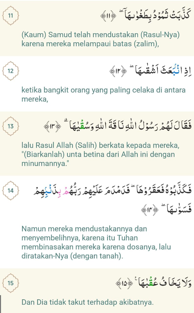 Asy-Syams Ayat 10-15