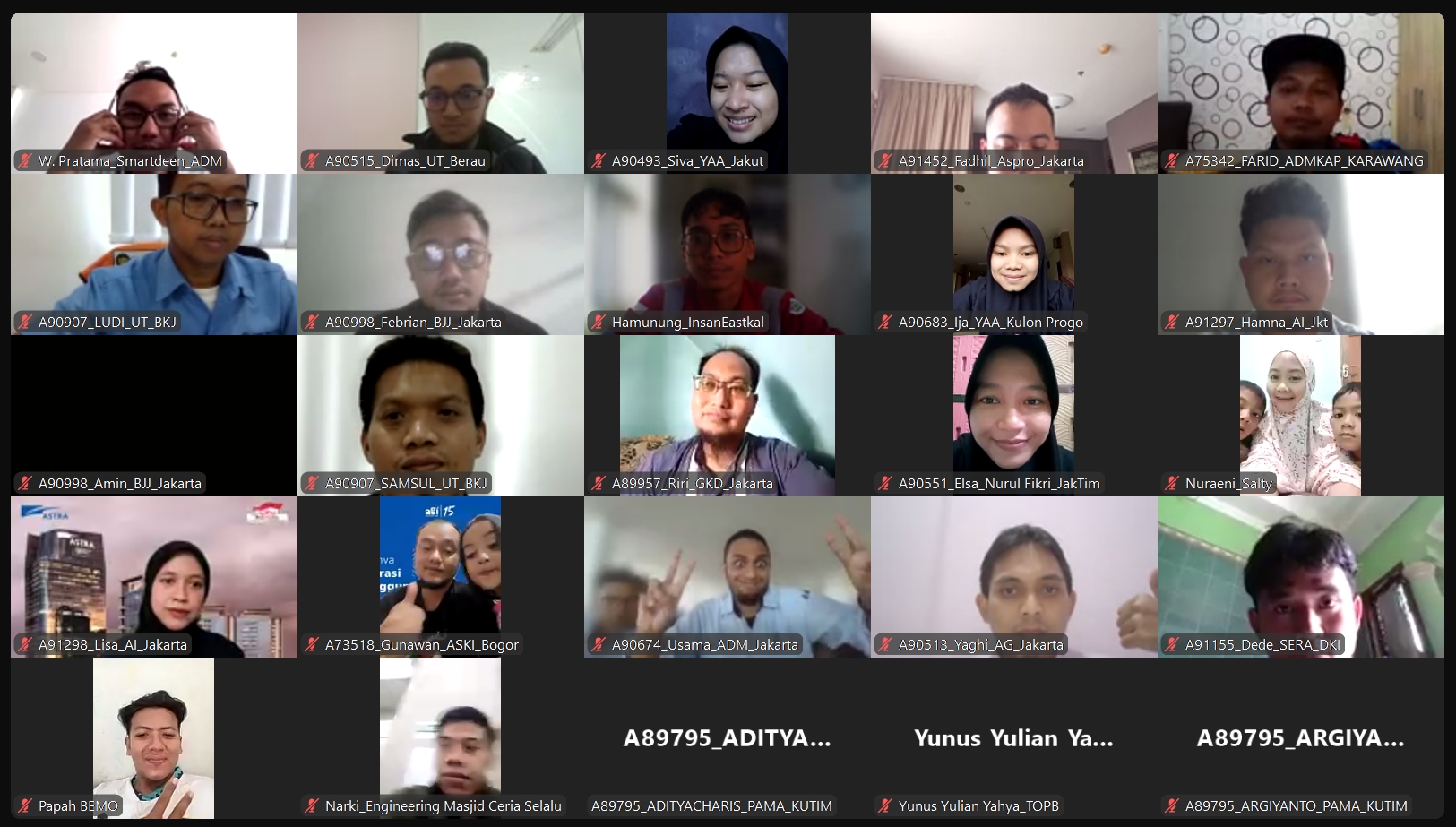 Peserta Zoom Meeting CCIA Online AGI 15