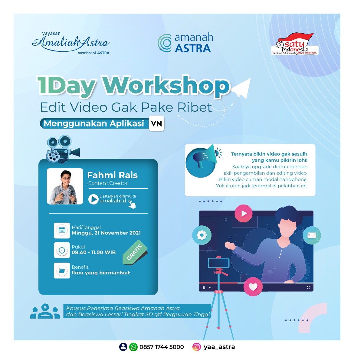 1 day workshop video
